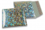 Metalik kuverte sa zračnim jastučićima-reciklirane - srebrna, hologram 165 x 165 mm | Kuverte.hr
