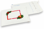 Bijele božićne kuverte sa zračnim jastučićima – božićna dekoracija