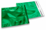Metalik folijske kuverte u zelenoj boji - 165 x 165 mm | Kuverte.hr