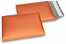 Mat metalik kuverte sa zračnim jastučićima-reciklirane - narančasta 180 x 250 mm | Kuverte.hr