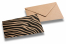 Dekorativne kraft kuverte – zebra | Kuverte.hr