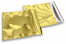 Metalik folijske kuverte u zlatnoj boji  - 165 x 165 mm | Kuverte.hr