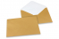 Kuverte za čestitke u bojama - Zlatna, 162 x 229 mm | Kuverte.hr