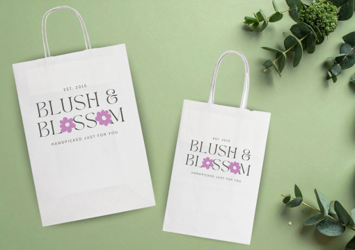 Papirnate vrećice s pletenom ručkom | Kuverte.hr