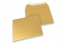 Papirnate kuverte u boji - zlatna metalik, 160 x 160 mm  | Kuverte.hr