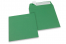Papirnate kuverte u boji - tamnozelenoj, 160 x 160 mm  | Kuverte.hr
