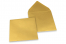 Kuverte za čestitke u bojama - Zlatna, metalik, 155 x 155 mm | Kuverte.hr