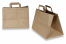 Papirnate vrećice s ručkama od plosnatog - smeđe, 317 x 218 x 245 mm | Kuverte.hr