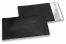 Mat metalik folijske kuverte u crnoj boji - 114 x 162 mm | Kuverte.hr