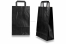 Papirnate vrećice s ručkama od plosnatog - crne | Kuverte.hr