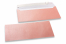 Sedefaste kuverte u baby ružičastoj boji - 110 x 220 mm | Kuverte.hr