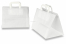 Papirnate vrećice s ručkama od plosnatog - bijele, 317 x 218 x 245 mm | Kuverte.hr