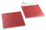 Sedefaste kuverte u crvenoj boji - 170 x 170 mm | Kuverte.hr