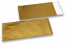 Mat metalik folijske kuverte u zlatnoj boji - 110 x 220 mm | Kuverte.hr