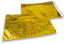 Holografske metalik folijske kuverte u zlatnoj boji - 320 x 430 mm | Kuverte.hr