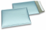 Mat metalik kuverte sa zračnim jastučićima-reciklirane - ledenoplava 180 x 250 mm | Kuverte.hr