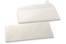 Sedefaste kuverte u bijeloj boji - 110 x 220 mm | Kuverte.hr