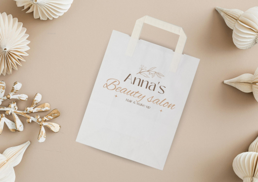 Papirnate vrećice sa pljosnatim papirnim ručkama | Kuverte.hr