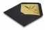 Crne kuverte s podstavom – zlatna podstava | Kuverte.hr