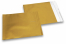Mat metalik folijske kuverte u zlatnoj boji - 165 x 165 mm | Kuverte.hr