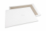 Kuverte s ojačanom stražnjom stranom – 450 x 600 mm, 120 gr bijeli kraft prednji dio, 700 gr sivi duplex straga, bez traka | Kuverte.hr