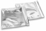 Metalik folijske kuverte u srebrnoj boji - 220 x 220 mm | Kuverte.hr