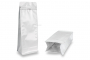 Samostojeće vrećice s ravnim dnom - bijela, 2000 ml / 1000 grama mljevenu kavu