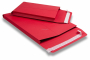 Kuverte za umetanje s V-dnom koje se može proširiti u boji – crvene