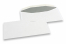Bijele papirnate kuverte, 114 x 229 mm (C5/6), 80-gramske, gumirano zatvaranje, težina svake pribl. 4 g | Kuverte.hr