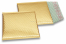 Metalik kuverte sa zračnim jastučićima-reciklirane - zlatna 165 x 165 mm | Kuverte.hr