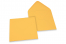 Kuverte za čestitke u bojama - Žuta-zlatna, 155 x 155 mm | Kuverte.hr