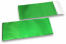 Mat metalik folijske kuverte u zelenoj boji - 110 x 220 mm | Kuverte.hr