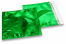 Holografske metalik folijske kuverte u zelenoj boji - 220 x 220 mm | Kuverte.hr