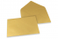 Kuverte za čestitke u bojama - Zlatna, metalik, 162 x 229 mm | Kuverte.hr