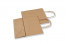 Papirnate vrećice s pletenom ručkom - smeđa, 190 x 80 x 210 mm, 80 gr | Kuverte.hr