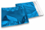Metalik folijske kuverte u plavoj boji - 165 x 165 mm | Kuverte.hr