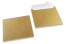 Sedefaste kuverte u zlatnoj boji - 155 x 155 mm | Kuverte.hr