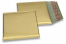 Mat metalik kuverte sa zračnim jastučićima-reciklirane - zlatna 165 x 165 mm | Kuverte.hr