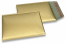Mat metalik kuverte sa zračnim jastučićima-reciklirane - zlatna 180 x 250 mm | Kuverte.hr