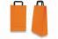 Papirnate vrećice s ručkama od plosnatog - narančaste | Kuverte.hr