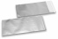 Mat metalik folijske kuverte u srebrnoj boji - 110 x 220 mm | Kuverte.hr