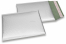 Mat metalik kuverte sa zračnim jastučićima-reciklirane - srebrna 180 x 250 mm | Kuverte.hr