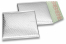 Metalik kuverte sa zračnim jastučićima-reciklirane - srebrna 165 x 165 mm | Kuverte.hr