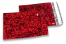 Holografske metalik folijske kuverte u crvenoj boji - 114 x 162 mm | Kuverte.hr