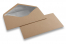 Kuverte od kraft papira s podstavom - 110 x 220 mm (EA 5/6) Srebrne | Kuverte.hr