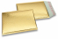 Metalik kuverte sa zračnim jastučićima-reciklirane - zlatna 180 x 250 mm | Kuverte.hr