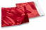 Metalik folijske kuverte u crvenoj boji - 165 x 165 mm | Kuverte.hr
