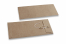 Kuverte sa končićem za zatvaranje - 110 x 220 mm, smeđa kraft | Kuverte.hr