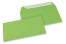 Papirnate kuverte u boji - zelene jabuke, 110 x 220 mm | Kuverte.hr