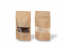 Samostojeće vrećice s prozorom - smeđa, 130 x 225 x 70 mm, 500 ml | Kuverte.hr